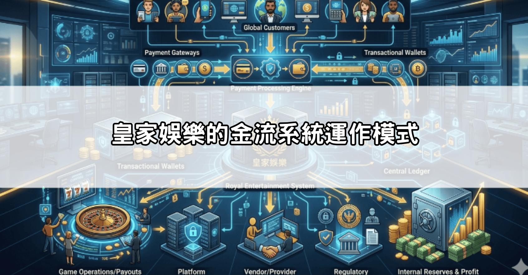 皇家娛樂的金流系統運作模式